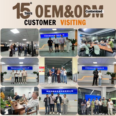 Mesa de recepção GOB LED curvada e personalizável com altura ajustável para negócios