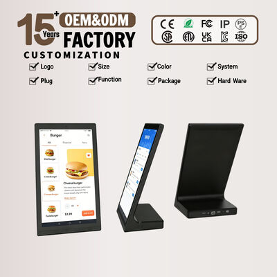 10.1" / 15.6" L-Shape Touch Screen Digital Signage Desktop | Quiosque Android com Reprodução em Loop e Controle Remoto WiFi
