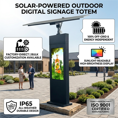 Sinalização Digital de Rastreamento Solar | Rastreamento solar automático | IP65 | Fora da rede