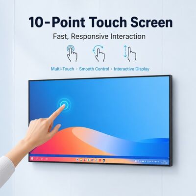 43 49 55 65 75 polegadas de parede montada caixa de luz tela 4K Android publicidade display 2000 Nits