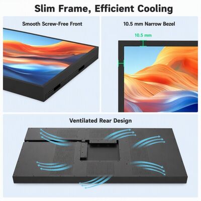 43 49 55 65 75 polegadas de parede montada caixa de luz tela 4K Android publicidade display 2000 Nits