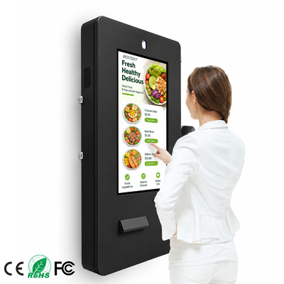 Android Windows Outdoor Ordering Kiosk Terminal montado na parede para projetos de restaurantes por atacado